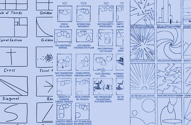 様々な構図法を網羅したイメージ図